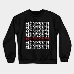 Måneskin x 7 White and Red Crewneck Sweatshirt